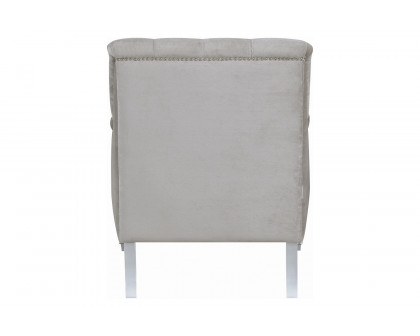 Coaster Avonlea Sloped Arm Tufted Chair - Gray