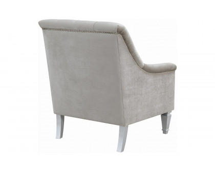 Coaster Avonlea Sloped Arm Tufted Chair - Gray