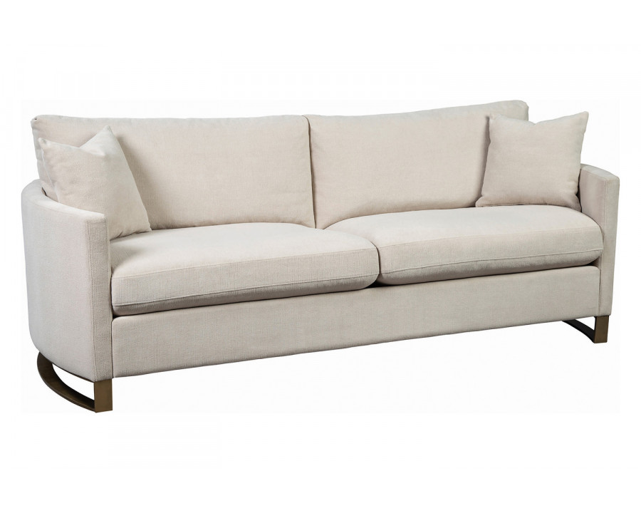 Coaster - Corliss Upholstered Arched Arms Sofa in Beige