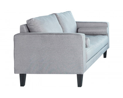 Coaster - Lennox Track Arm Upholstered Loveseat in Charcoal