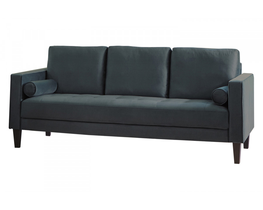 Coaster - Gulfdale Cushion Back Upholstered Sofa in Dark Teal