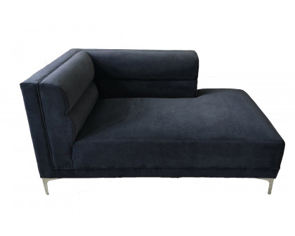 Coaster - Hetfield Upholstered Channeled Tufted Sectional in Indigo