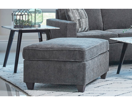 Coaster - Mccord Upholstered Ottoman in Dark Gray