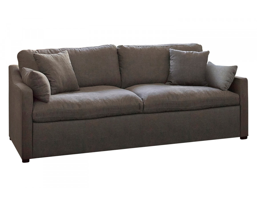 Coaster - Contrary Reversible Cushion Sofa in Charcoal