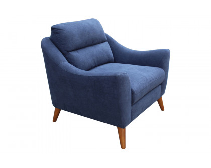 Coaster™ Gano Sloped Arm Upholstered Chair - Navy Blue