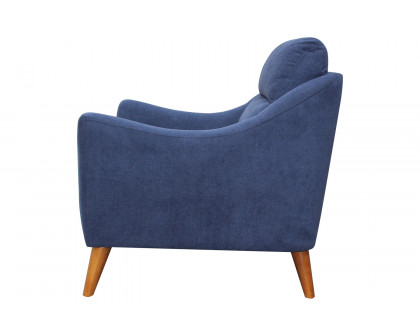 Coaster™ Gano Sloped Arm Upholstered Chair - Navy Blue