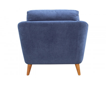 Coaster™ Gano Sloped Arm Upholstered Chair - Navy Blue