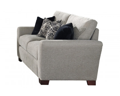 Coaster - Drayton Flared Arm Upholstered Loveseat in Warm Gray