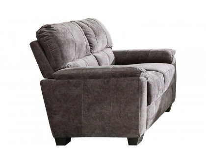 Coaster - Hartsook Upholstered Pillow Top Arm Loveseat in Charcoal Gray