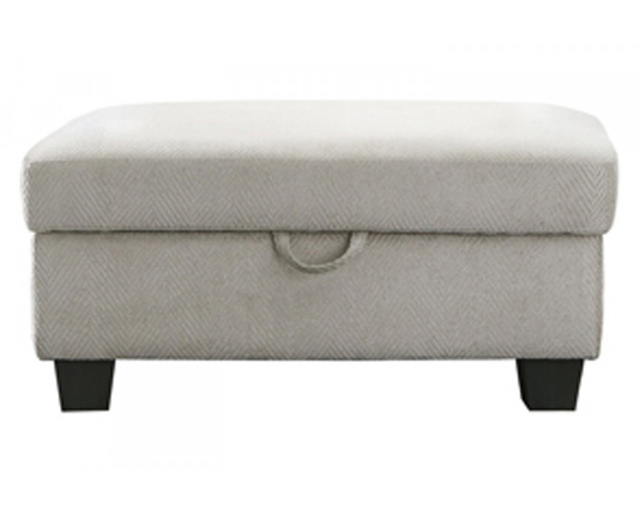 Coaster - Whitson Upholstered Storage Ottoman in Stone