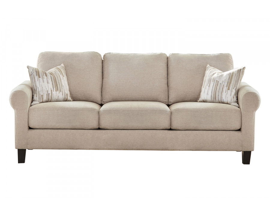 Coaster - Nadine Upholstered Round Arm Sofa in Oatmeal