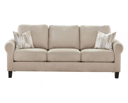 Coaster - Nadine Upholstered Round Arm Sofa in Oatmeal