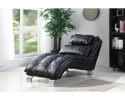 Coaster Dilleston Upholstered Chaise - Black