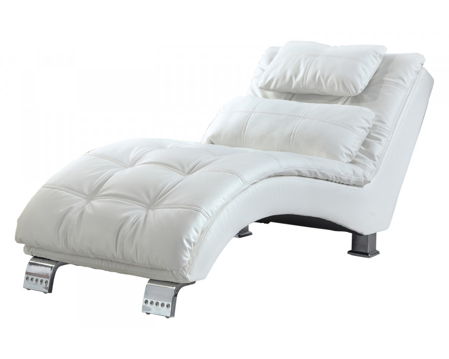 Coaster Dilleston Upholstered Chaise - White