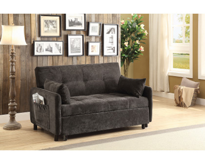 Coaster - Underwood Tufted Sleeper Sofa Bed in Charcoal