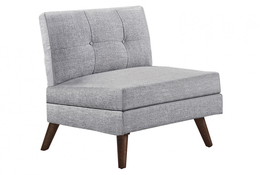 Coaster™ Churchill Button Tufted Armless Chair - Gray