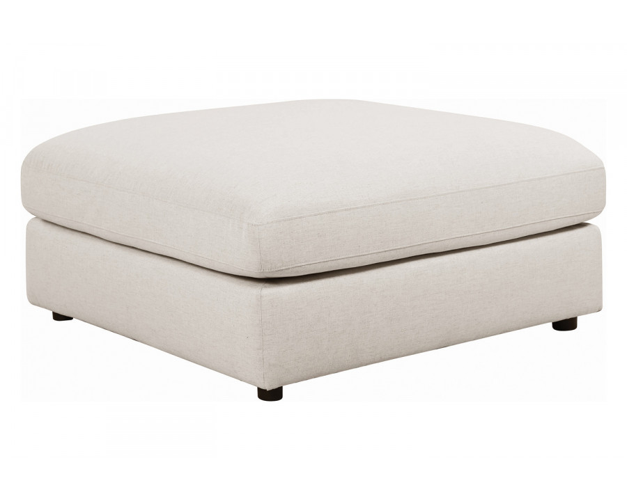 Coaster Serene Upholstered Rectangular Ottoman - Beige