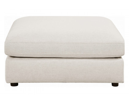 Coaster Serene Upholstered Rectangular Ottoman - Beige