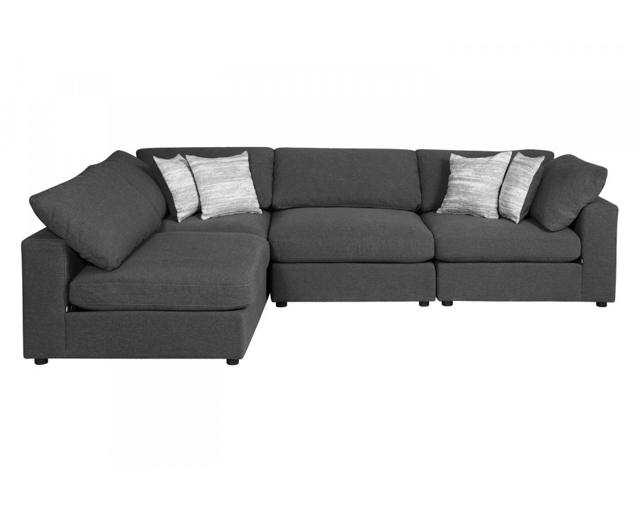 Coaster 6-Piece Upholstered Modular Sectional - Charcoal