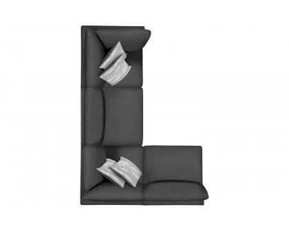 Coaster 6-Piece Upholstered Modular Sectional - Charcoal