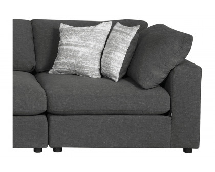 Coaster 6-Piece Upholstered Modular Sectional - Charcoal