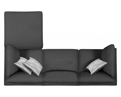 Coaster 6-Piece Upholstered Modular Sectional - Charcoal