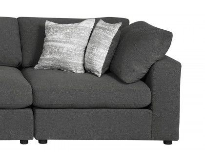 Coaster 6-Piece Upholstered Modular Sectional - Charcoal