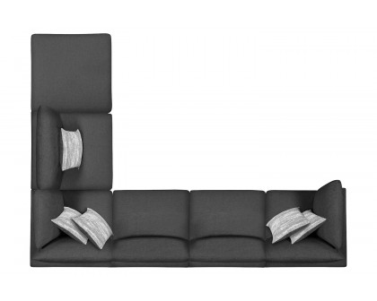 Coaster 6-Piece Upholstered Modular Sectional - Charcoal