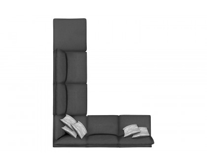 Coaster 6-Piece Upholstered Modular Sectional - Charcoal