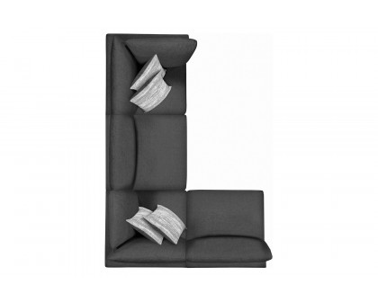 Coaster™ Serene Upholstered Corner - Charcoal