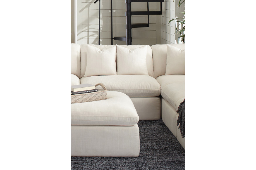 Coaster™ Hobson Cushion Back Armless Chair - Off-White