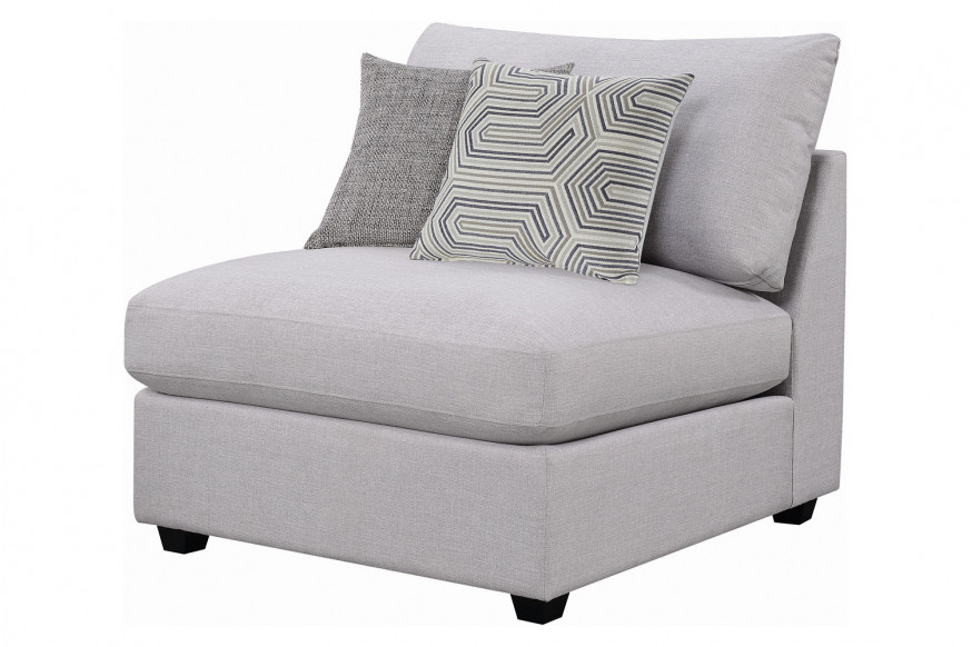 Coaster™ Cambria Upholstered Armless Chair - Gray