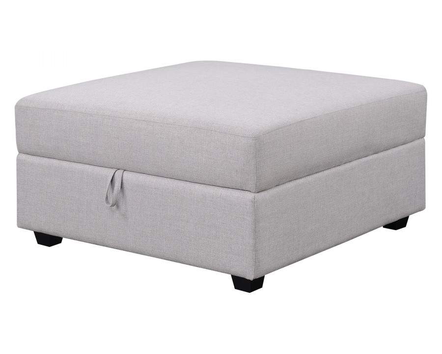 Coaster - Cambria Square Storage Ottoman in Gray