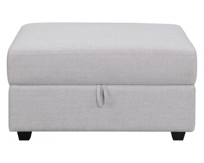 Coaster - Cambria Square Storage Ottoman in Gray