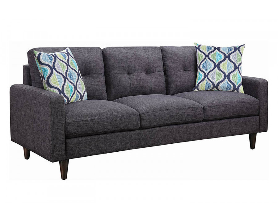 Coaster - Watsonville Tufted Back Sofa in Gray