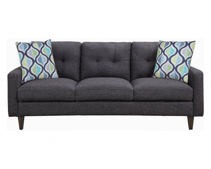 Coaster - Watsonville Tufted Back Sofa in Gray