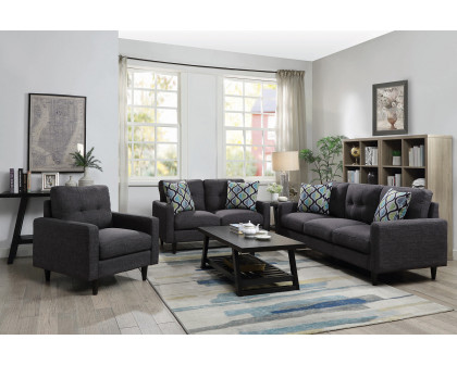 Coaster - Watsonville Tufted Back Sofa in Gray