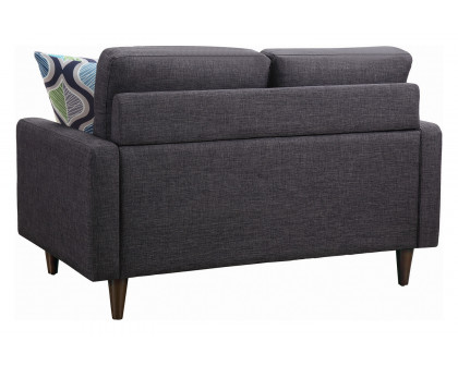 Coaster - Watsonville Tufted Back Loveseat in Gray