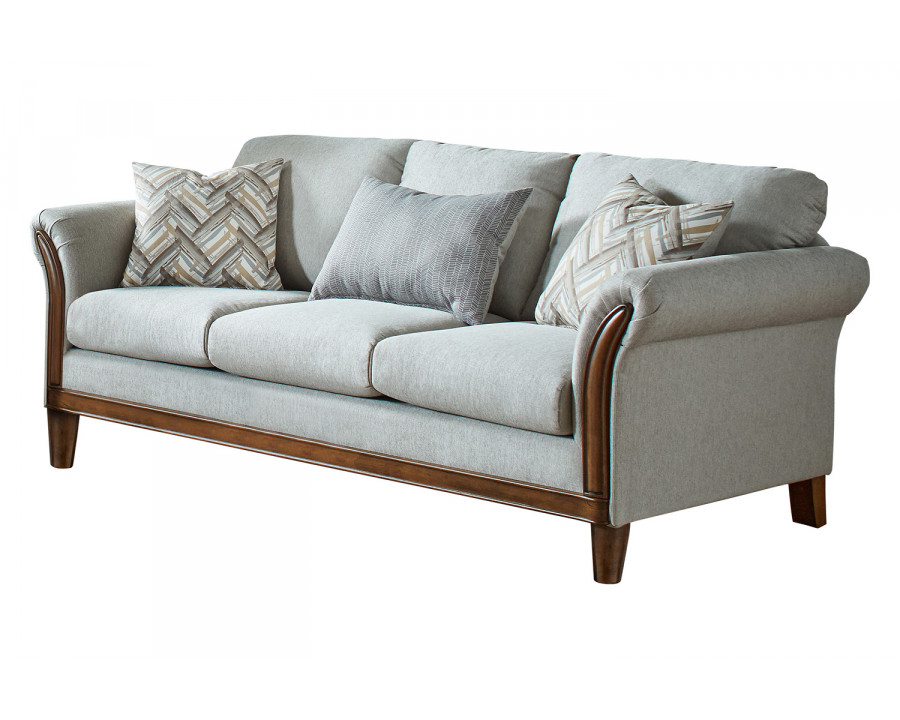 Coaster - Roxanne Upholstered Flared Arm Sofa in Platinum