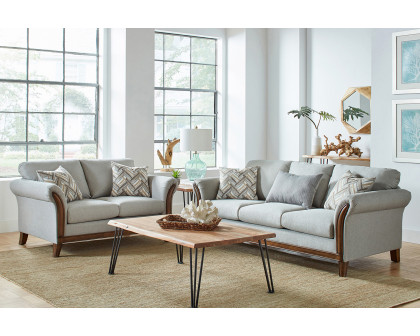 Coaster - Roxanne Upholstered Flared Arm Loveseat in Platinum