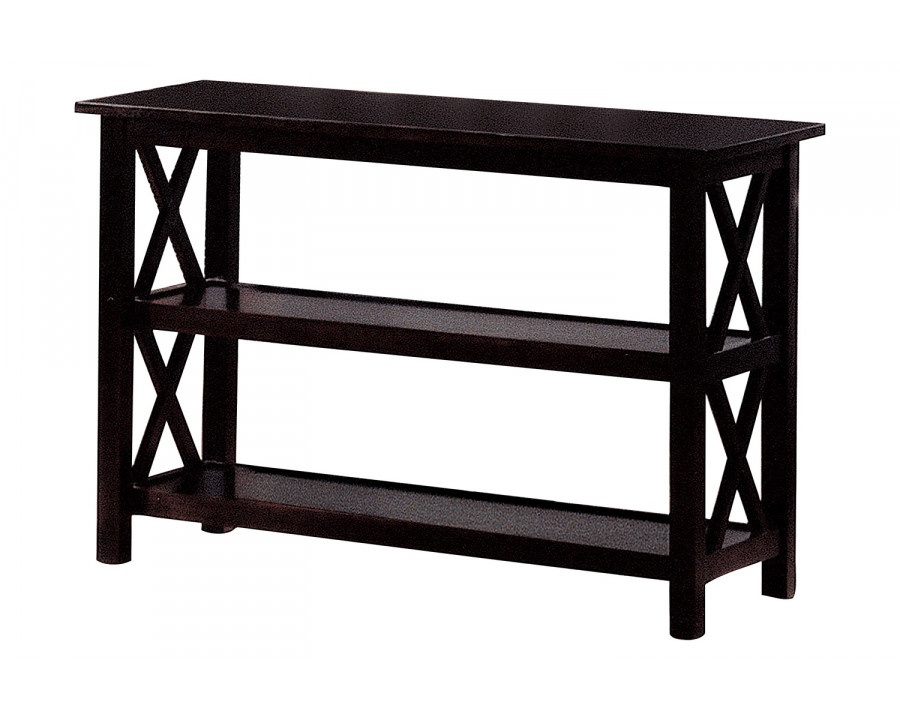 Coaster - Sofa Table With 2-Shelf in Deep Merlot