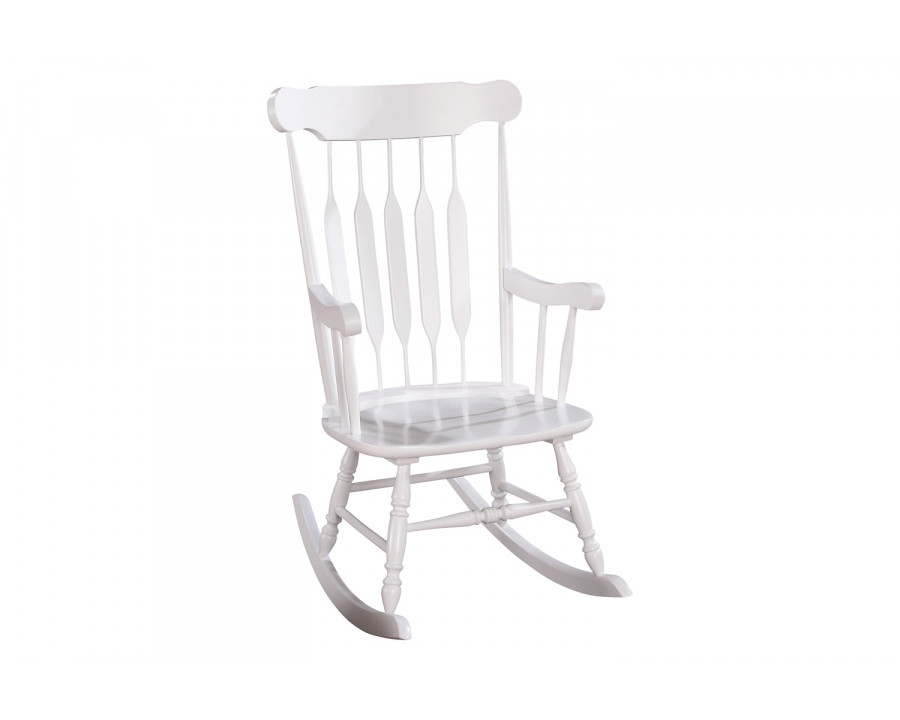 Coaster Windsor Back Rocking Chair - White