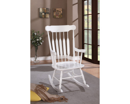 Coaster Windsor Back Rocking Chair - White