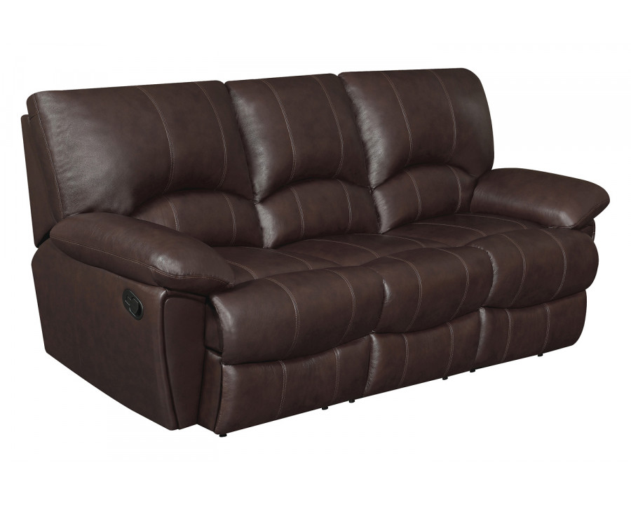 Coaster - Clifford Pillow Top Arm Motion Sofa in Chocolate