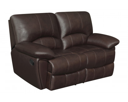 Coaster - Clifford Pillow Top Arm Motion Sofa in Chocolate