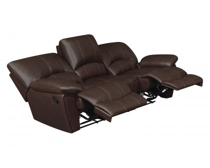 Coaster - Clifford Pillow Top Arm Motion Sofa in Chocolate