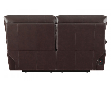 Coaster - Clifford Pillow Top Arm Motion Loveseat in Chocolate