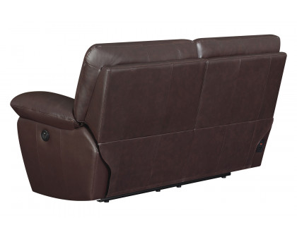 Coaster - Clifford Pillow Top Arm Motion Loveseat in Chocolate