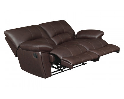 Coaster - Clifford Pillow Top Arm Motion Loveseat in Chocolate