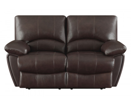 Coaster - Clifford Pillow Top Arm Motion Loveseat in Chocolate